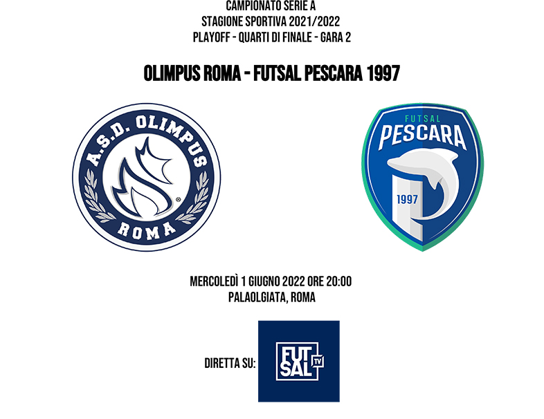 Cartella Stampa Olimpus Roma - Futsal Pescara