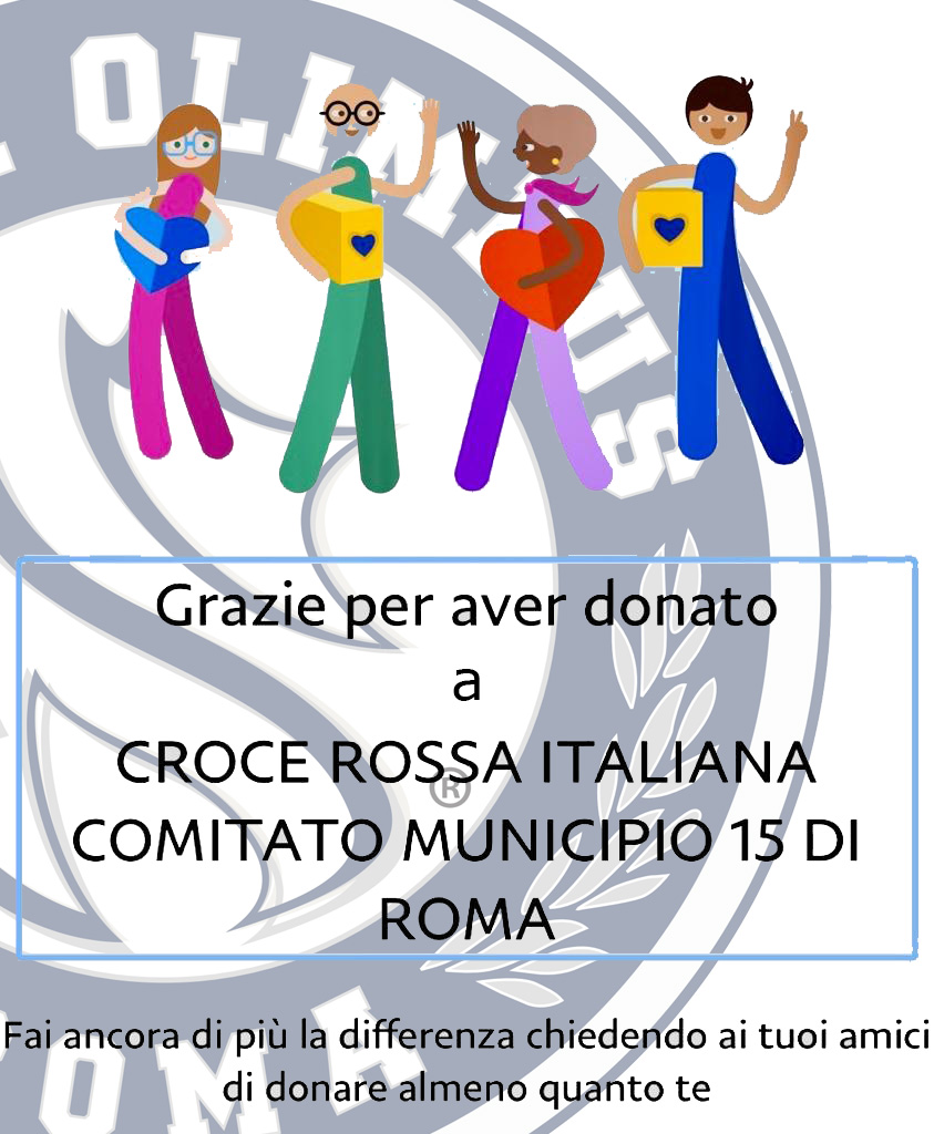 Olimpus 4U, insieme a voi, per il Comitato del 15° Municipio di Roma della CRI. Online i biglietti per la prossima gara casalinga dell’Olimpus Roma
