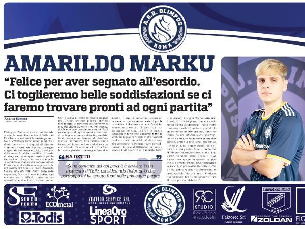 L'intervista ad Amarildo Marku su Gazzetta Regionale