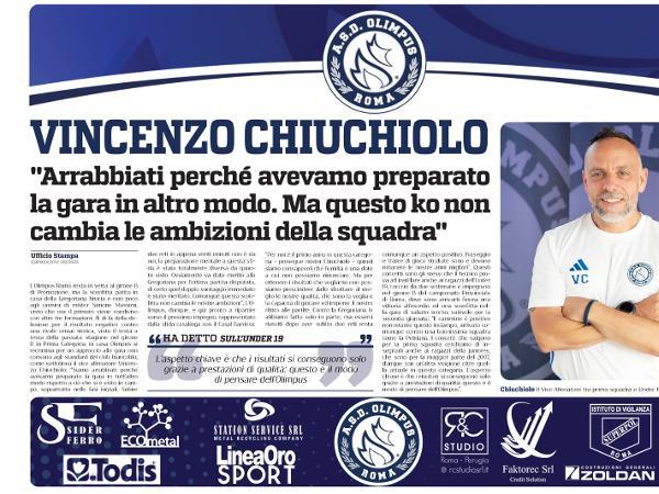 L'intervista a Vincenzo Chiuchiolo su Gazzetta Regionale