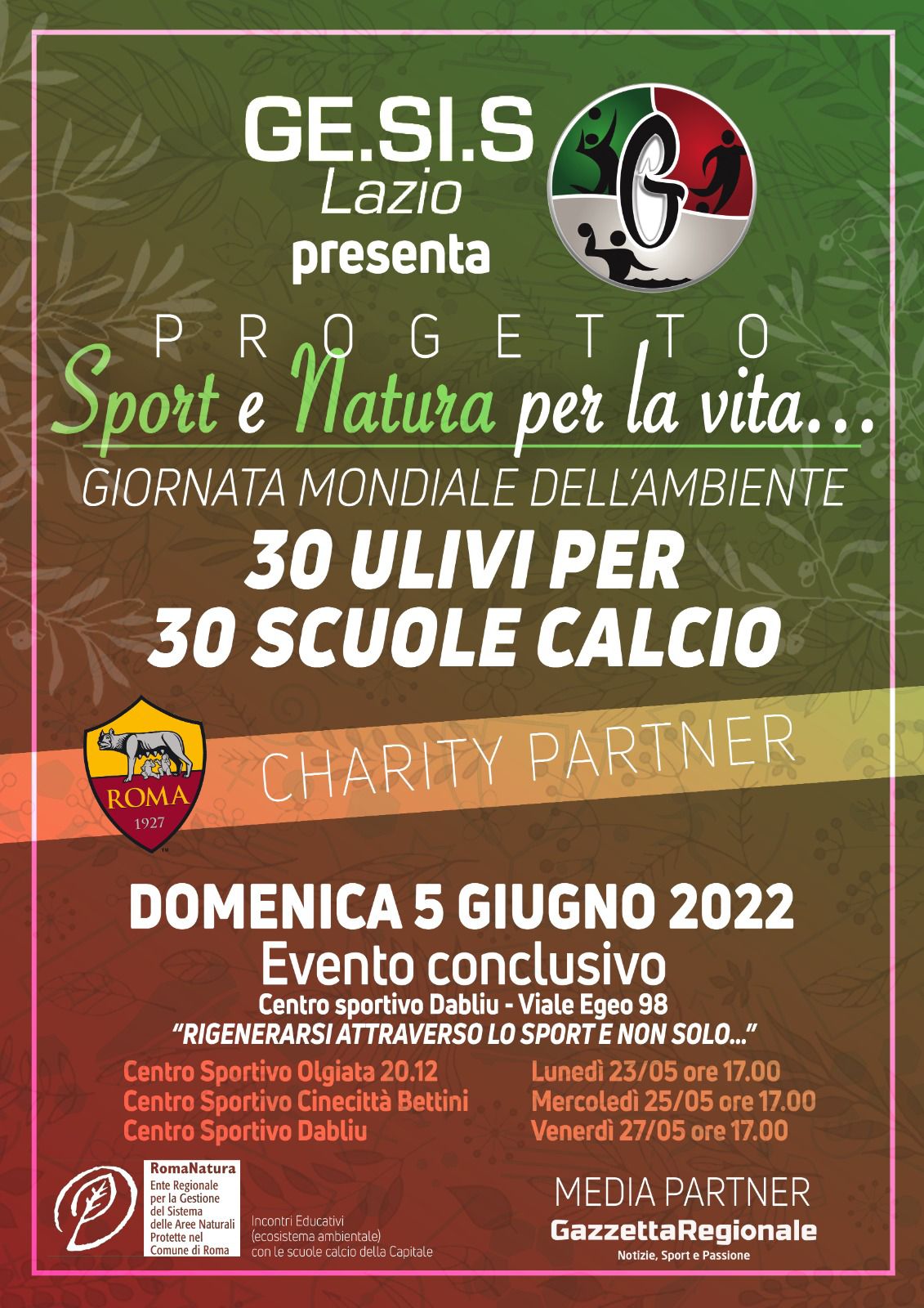 Olimpus 4U e Progetto Sport e Natura di GE.SI.S. Lazio