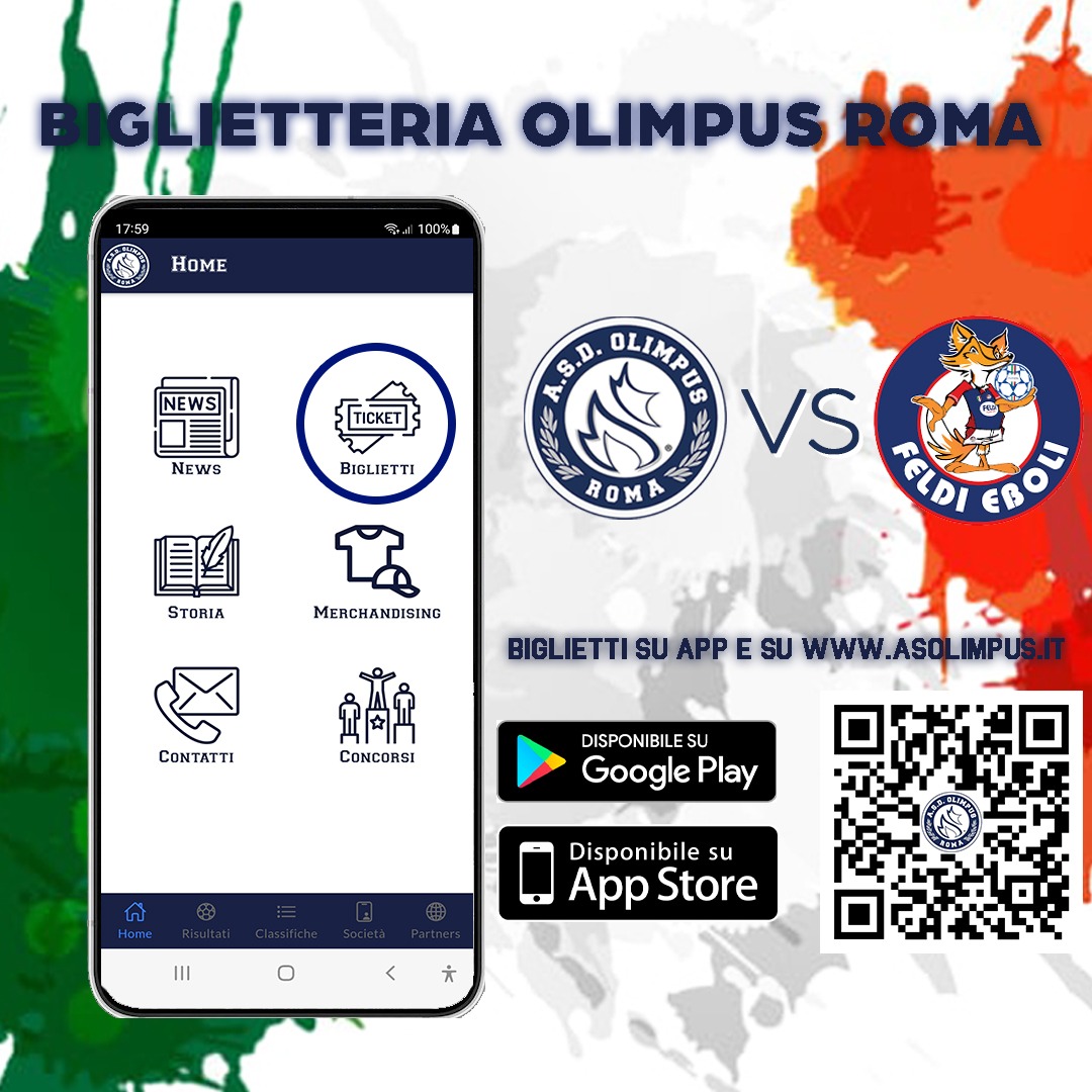 Olimpus Roma - Feldi Eboli | Gara-2 finale playoff Scudetto | Apertura biglietteria  